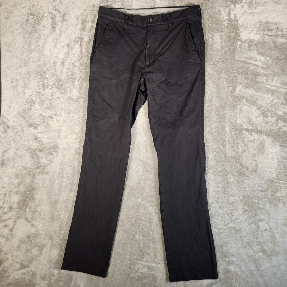 Cole Haan Pants Mens 30x32 Grand.OS Chino Dark Navy Blue Stretch EUC